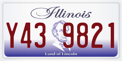 IL license plate Y439821