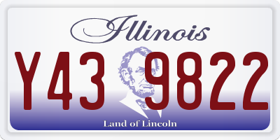 IL license plate Y439822