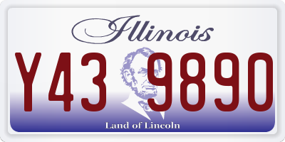 IL license plate Y439890