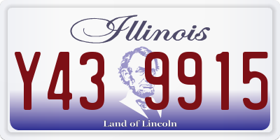 IL license plate Y439915