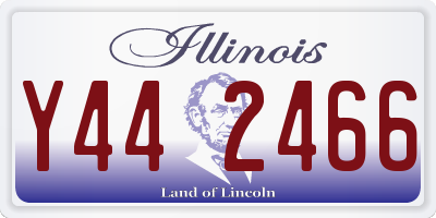 IL license plate Y442466