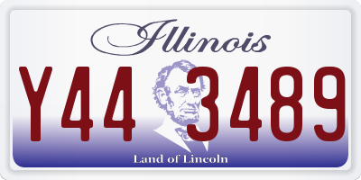 IL license plate Y443489