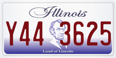 IL license plate Y443625