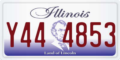 IL license plate Y444853