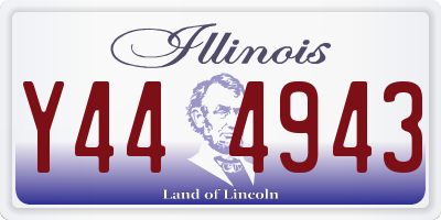 IL license plate Y444943