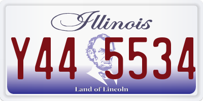 IL license plate Y445534