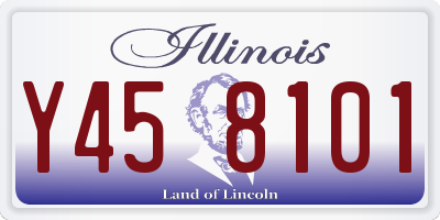IL license plate Y458101
