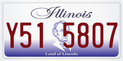 IL license plate Y515807