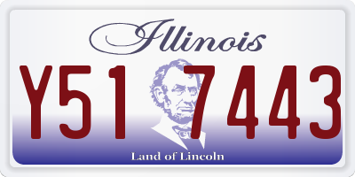 IL license plate Y517443