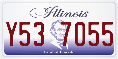 IL license plate Y537055