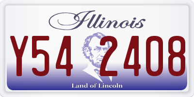 IL license plate Y542408