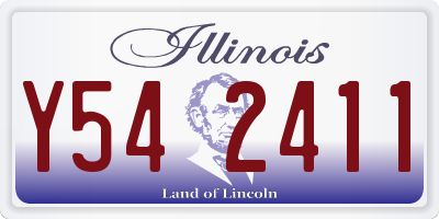 IL license plate Y542411