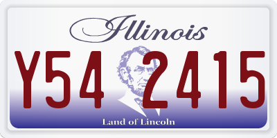 IL license plate Y542415