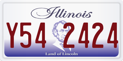 IL license plate Y542424