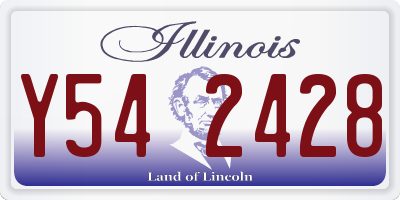 IL license plate Y542428