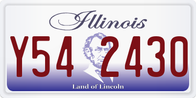 IL license plate Y542430