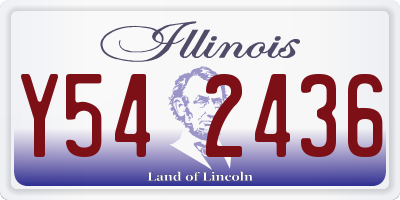 IL license plate Y542436