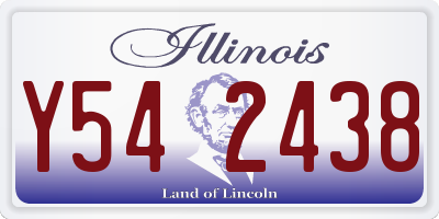 IL license plate Y542438