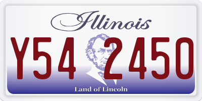 IL license plate Y542450