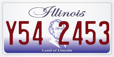 IL license plate Y542453