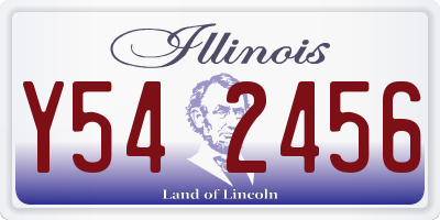 IL license plate Y542456