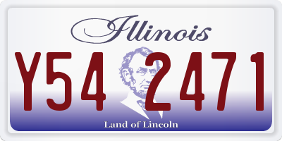 IL license plate Y542471