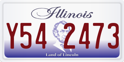 IL license plate Y542473