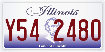 IL license plate Y542480