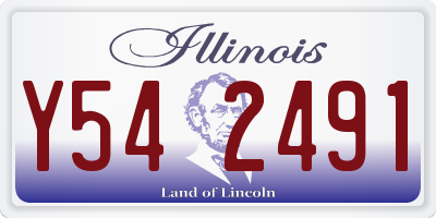 IL license plate Y542491