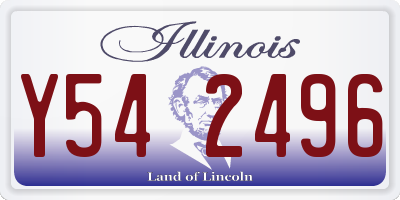 IL license plate Y542496