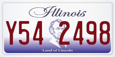 IL license plate Y542498