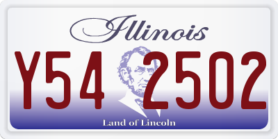 IL license plate Y542502