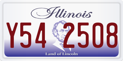 IL license plate Y542508