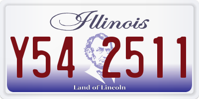IL license plate Y542511