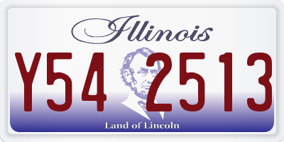 IL license plate Y542513