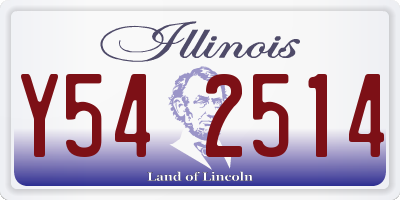 IL license plate Y542514