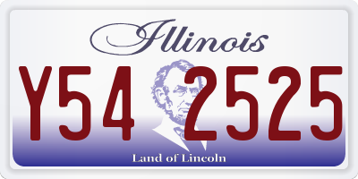 IL license plate Y542525