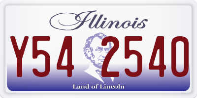 IL license plate Y542540