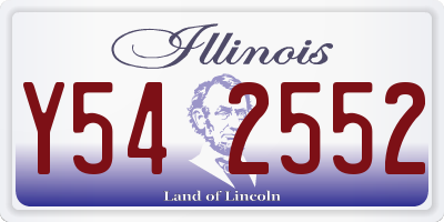 IL license plate Y542552