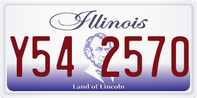 IL license plate Y542570