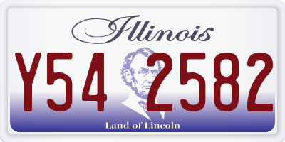 IL license plate Y542582