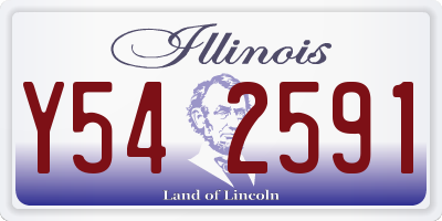 IL license plate Y542591
