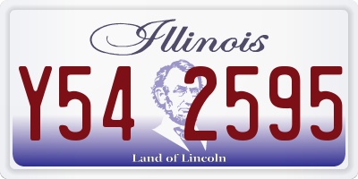 IL license plate Y542595