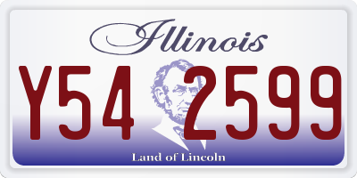 IL license plate Y542599