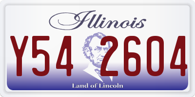 IL license plate Y542604