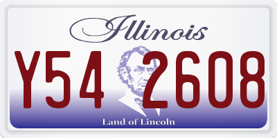 IL license plate Y542608