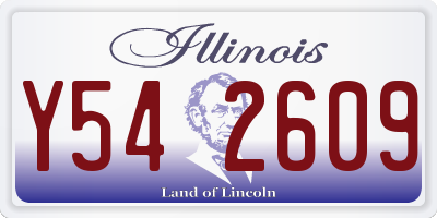 IL license plate Y542609