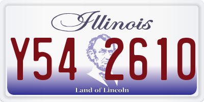 IL license plate Y542610