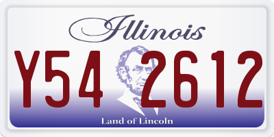 IL license plate Y542612