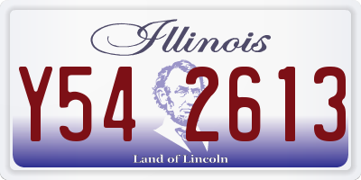 IL license plate Y542613